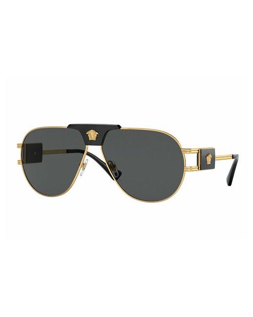Versace Солнцезащитные очки авиаторы оправа золотой