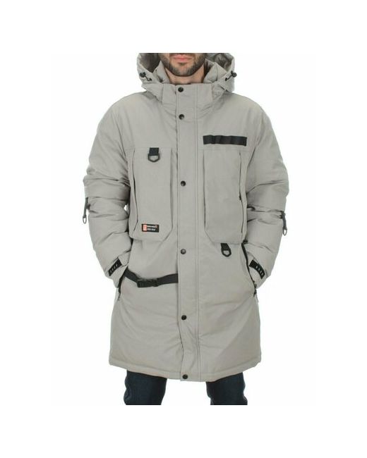 Не определен Куртка зимняя силуэт прямой капюшон стеганая манжеты грязеотталкивающая ветрозащитная воздухопроницаемая внутренний карман подкладка карманы размер 56