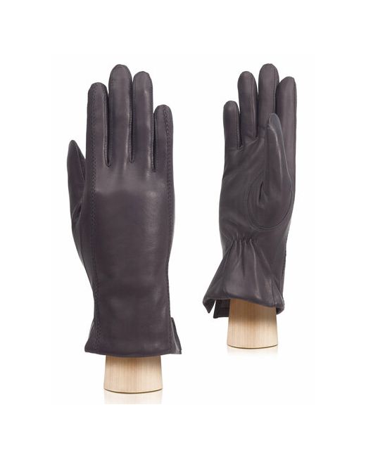 Eleganzza Перчатки зимние натуральная кожа подкладка размер 7 серый