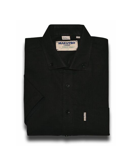 Maestro Рубашка повседневный стиль прямой силуэт классический воротник короткий рукав размер 54-56/XL