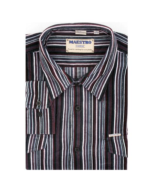 Maestro Рубашка повседневный стиль прямой силуэт классический воротник длинный рукав размер 48/M