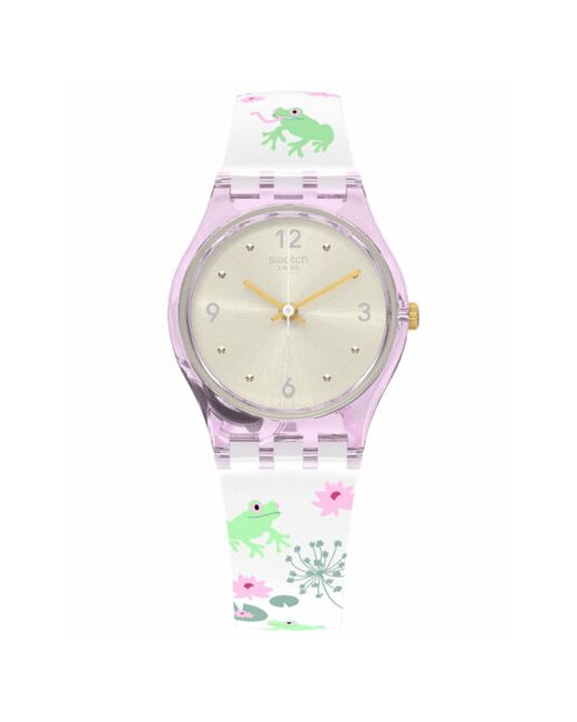 Swatch Наручные часы Настоящие от официального представителя lp160 кварцевые розовый