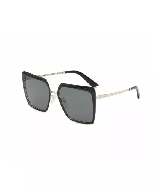 Prada Солнцезащитные очки квадратные оправа черный