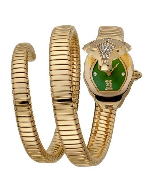 Just Cavalli Наручные часы Часы JC1L073M0065 кварцевые зеленый золотой