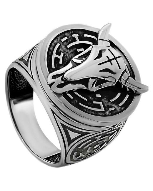 Kabarovsky Перстень серебро 925 проба размер 20.5 серебряный черный