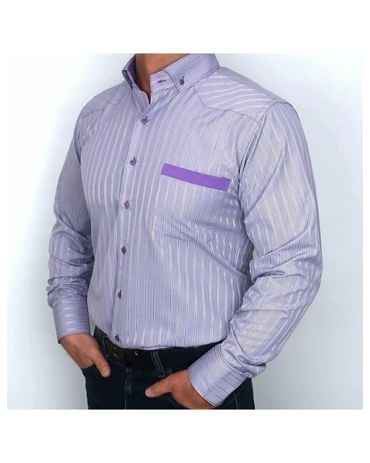 Bossado Рубашка нарядный стиль прилегающий силуэт длинный рукав размер S