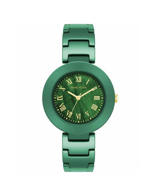 Anne Klein Наручные часы Часы 4036GMGN с гарантией кварцевые золотой зеленый