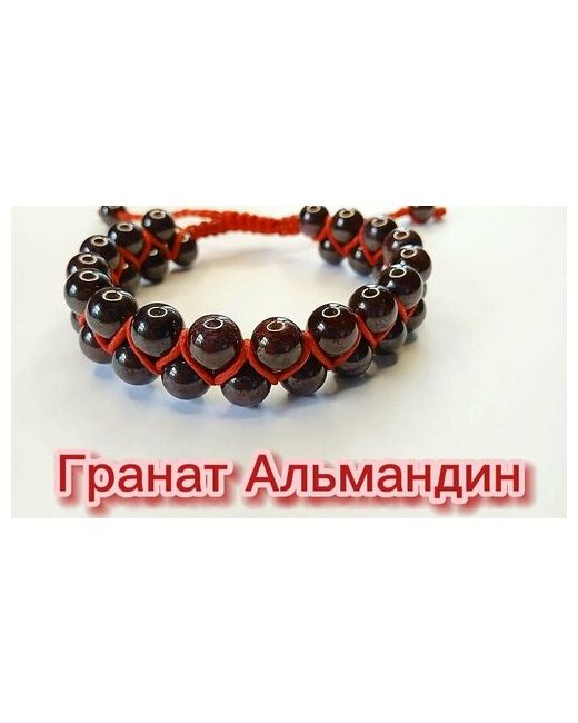 С любовью камни красный браслет двойной Гранат Альмандин амулет плетеный ручная работа шамбала натуральные камни