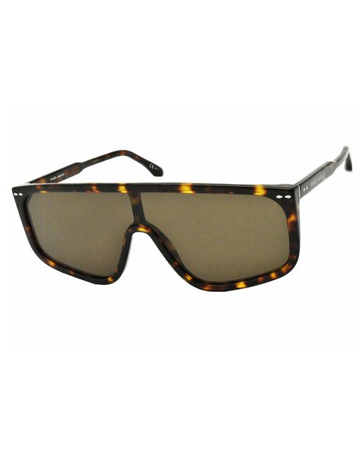 Isabel Marant Солнцезащитные очки монолинза с защитой от УФ для черепаховый