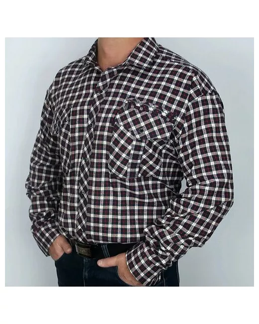 Shang Jun Рубашка повседневный стиль прямой силуэт длинный рукав размер 10XL мультиколор