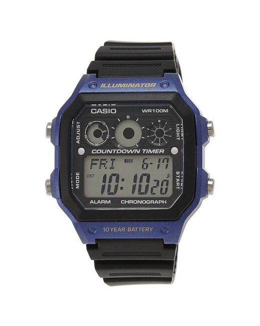 Casio Наручные часы AE-1300WH-2A кварцевые будильник таймер обратного отсчета
