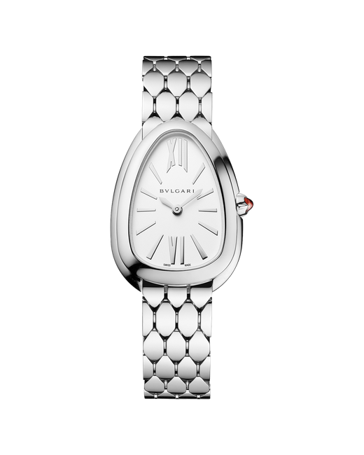 Bvlgari Наручные часы Serpenti Seduttori 103141 кварцевые серебряный белый