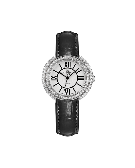 Royal Crown Наручные часы 4641L-4 кварцевые черный серебряный