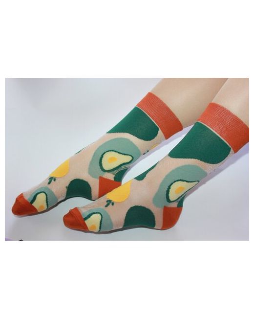 Frida носки средние подарочная упаковка бесшовные нескользящие капроновые ослабленная резинка фантазийные размер 35-41 мультиколор