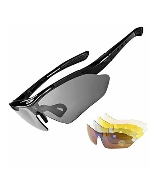 RockBros Солнцезащитные очки спортивные с защитой от УФ поляризационные черный