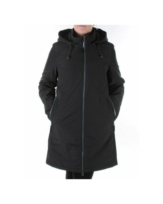 Не определен Куртка демисезонная средней длины силуэт прямой влагоотводящая карманы ветрозащитная капюшон размер 48