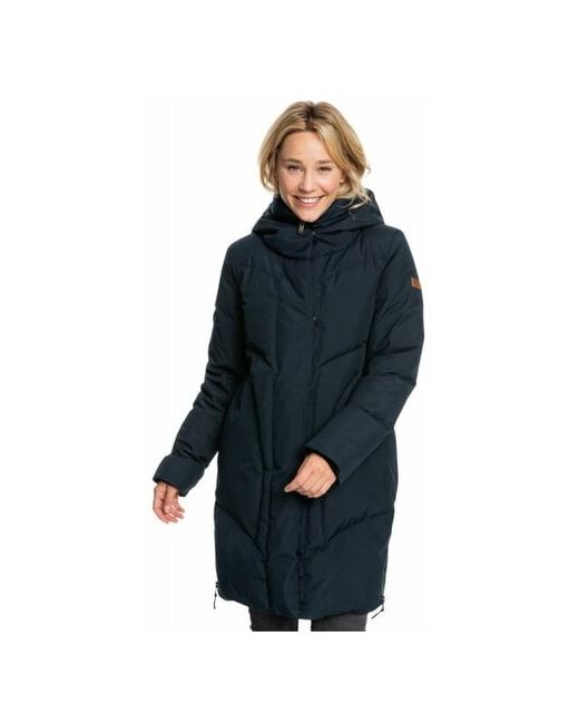 Roxy Куртка зимняя укороченная водонепроницаемая карманы мембранная несъемный капюшон манжеты подкладка размер S