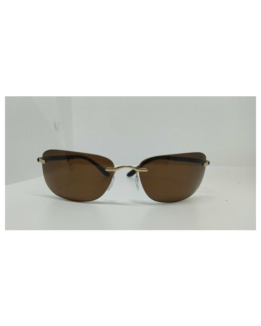 Silhouette Солнцезащитные очки 8608 6132 прямоугольные ударопрочные устойчивые к появлению царапин с защитой от УФ для