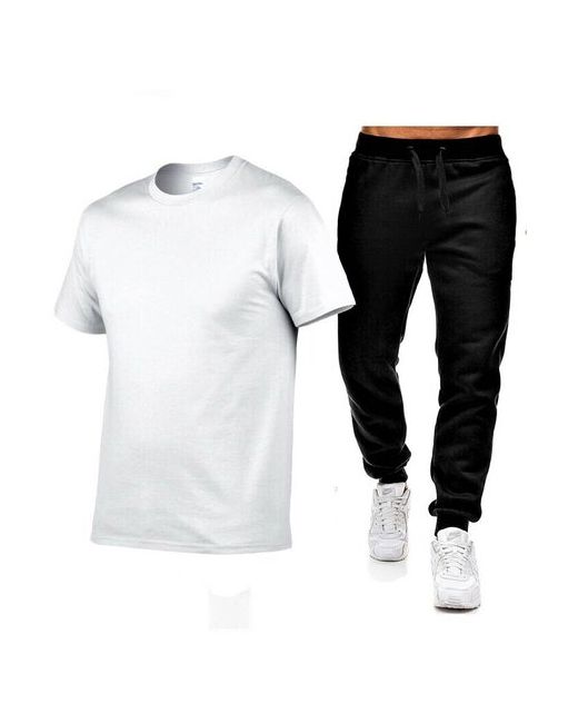Фп Костюм футболка и брюки спортивный стиль размер 48