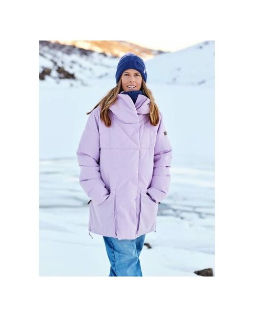 Roxy Куртка демисезон/зима укороченная водонепроницаемая карманы мембранная несъемный капюшон манжеты подкладка стеганая размер XS