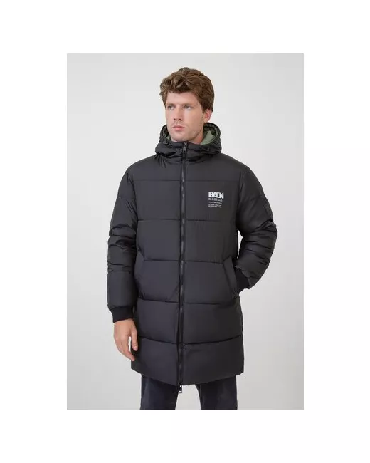 Baon Куртка демисезон/зима силуэт прямой капюшон несъемный манжеты внутренний карман размер XXL черный