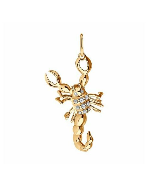 Jewel Cocktail Подвеска серебряная позолоченная знак зодиака скорпион
