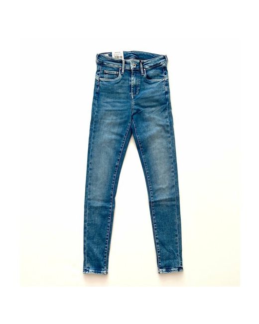 Pepe Jeans London Джинсы скинни прилегающие завышенная посадка стрейч пояс/ремень размер XS
