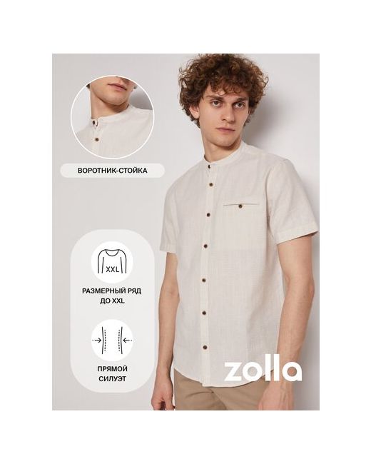 Zolla Рубашка размер L коричневый