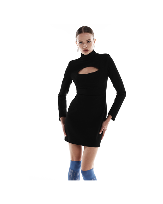 Mulier Платье-футляр вискоза прилегающее мини подкладка размер XS