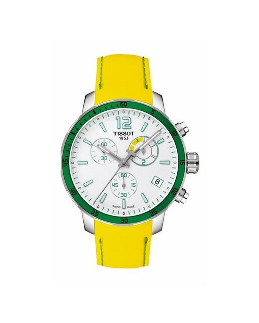 Tissot Наручные часы Часы Quickster Chronograph Football T095.449.17.037.01 белый зеленый