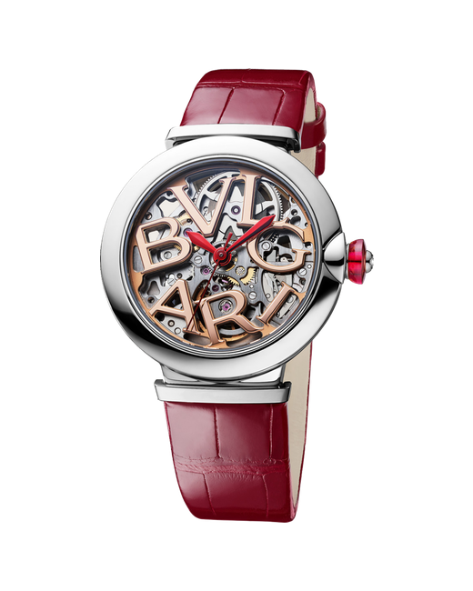 Bvlgari Наручные часы Lvcea Skeleton 102879 красный