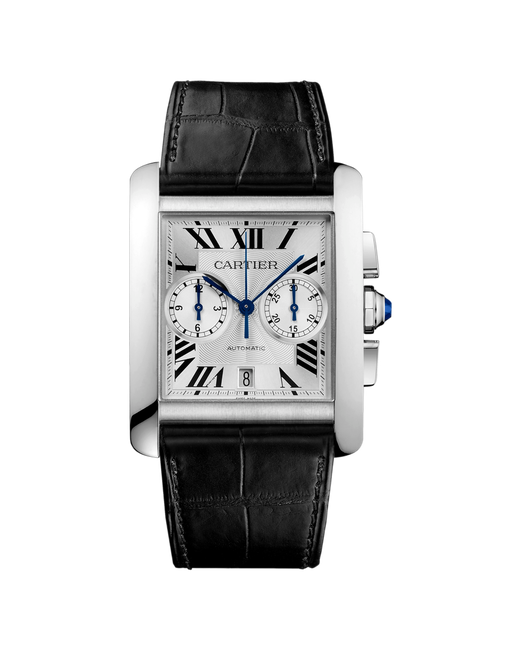 Cartier Наручные часы Tank MC W5330007 черный серебряный