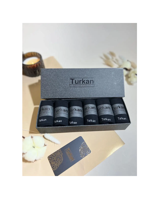 Dark Shark Носки классические Turkan Туркан в подарочной коробке черные размер 41-47 набор 6 пар