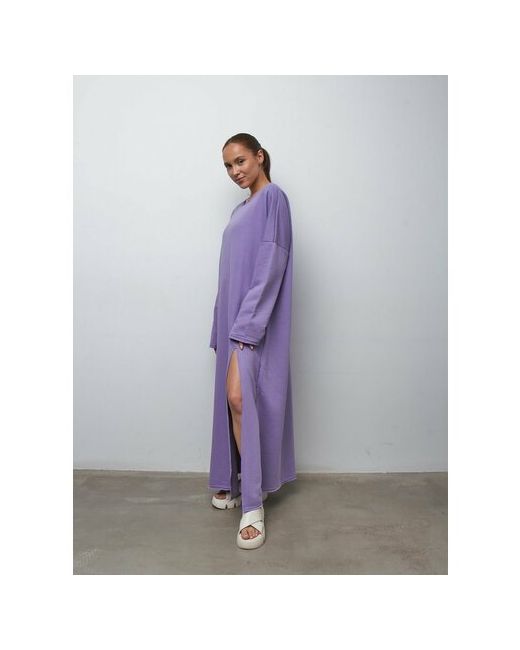 IeGO Платье оверсайз макси размер 42/56 фиолетовый