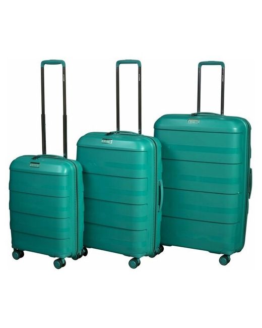 L'Case Комплект чемоданов 3 шт. пластик полипропилен 129 л размер L