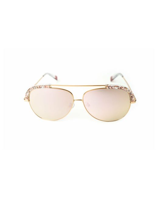 Furla Солнцезащитные очки авиаторы с защитой от УФ зеркальные для розовый