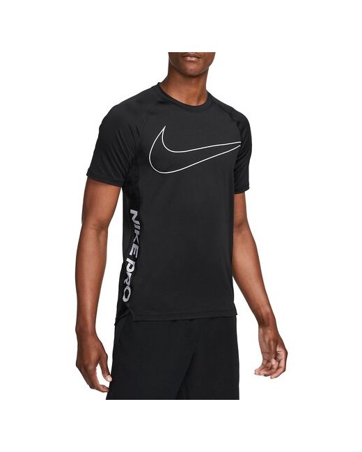 Nike Футболка для фитнеса силуэт прилегающий размер M