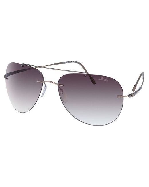 Silhouette Солнцезащитные очки авиаторы с защитой от УФ градиентные для серый