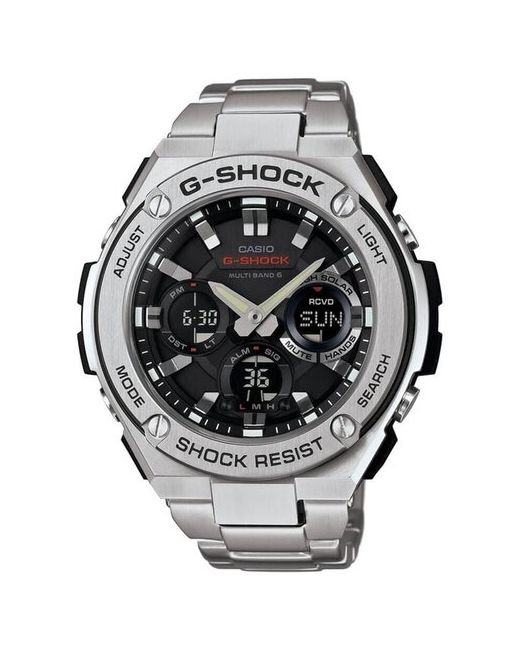 Casio Наручные часы GST-W110D-1A серебряный