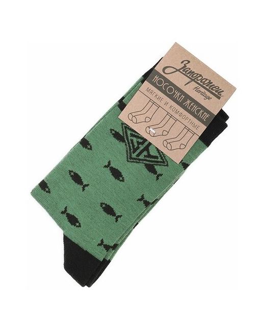 Запорожец Heritage носки размер onesize зеленый черный