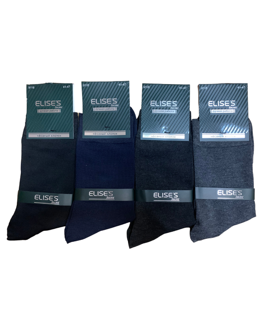 ELISE'S Secret носки 4 пары классические размер 41-47 черный