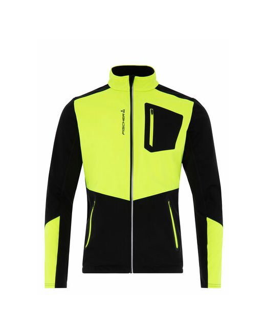 Fischer Куртка для бега силуэт прилегающий ветрозащитная светоотражающие элементы карманы без капюшона вентиляция размер 48