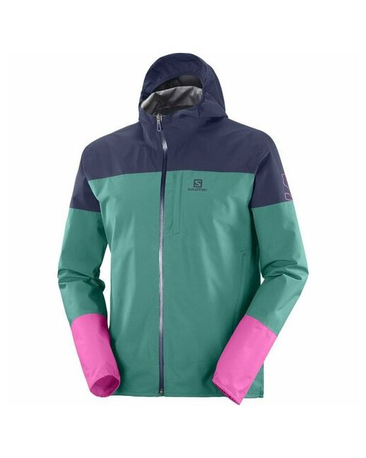 Salomon Куртка размер S/46 зеленый розовый