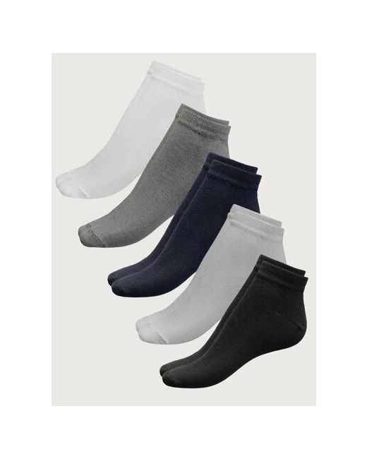 NL Textile Group носки 5 пар укороченные износостойкие размер 27-29 белый черный