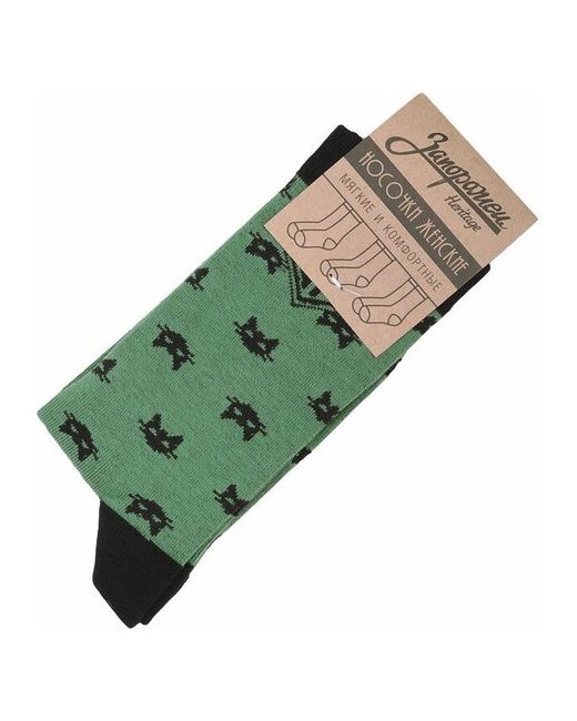 Запорожец Heritage носки размер onesize зеленый черный
