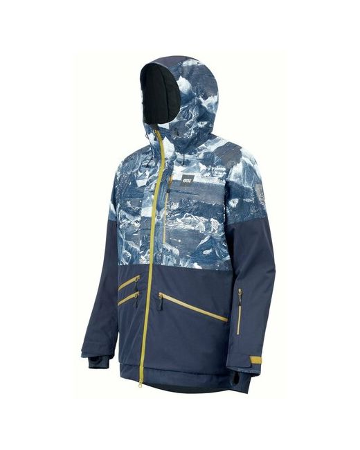 Picture Organic Куртка карманы воздухопроницаемая ветрозащитная влагоотводящая герметичные швы вентиляция карман для ски-пасса внутренние регулируемые манжеты размер S мультиколор