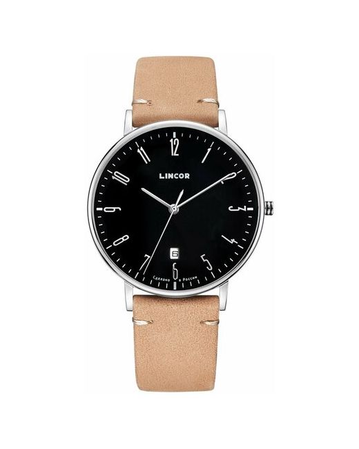 Lincor Наручные часы коричневый серебряный