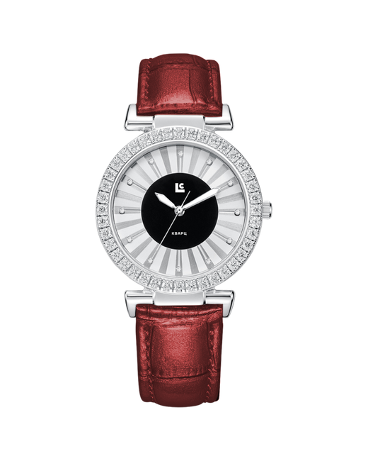 Lincor Наручные часы UNI 4611L-2 бордовый серебряный