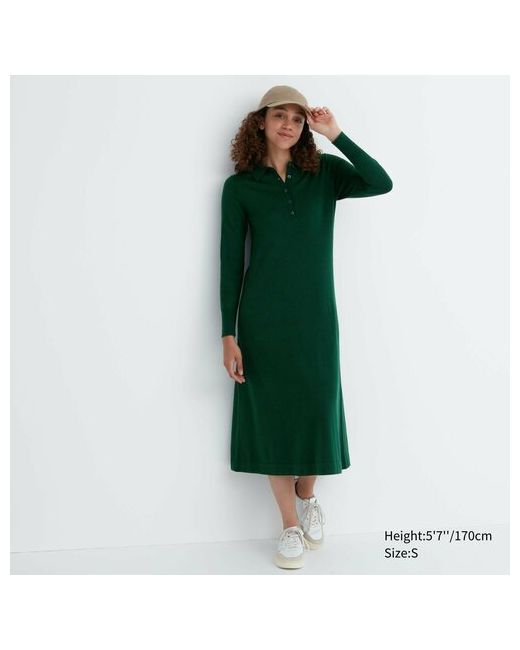 Uniqlo Платье размер M зеленый