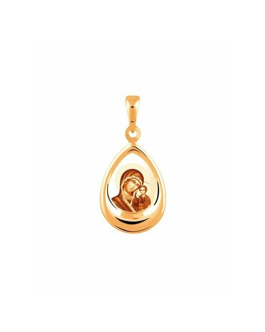 Gold Center Подвеска иконка из золота пресвятая Богородица Казанская